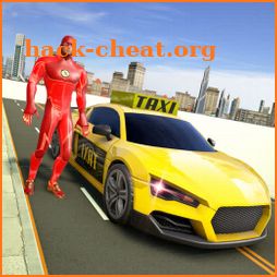 Superhero Taxi Car Driving Simulator - Taxi Games icon