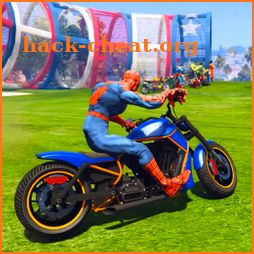 Superhero Tricky Bike Race icon