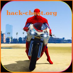 Superhero Tricky bike race (kids games) icon