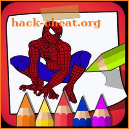 Superheroes Coloring book icon