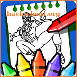 Superheroes spider coloring book 2020 icon