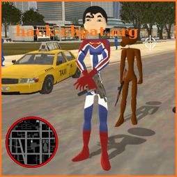 SuperMeen Stickman Rope Hero - Super Simulator Man icon