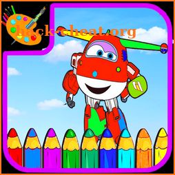 SuperWings Coloring Kids icon