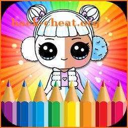 Surprise Coloring Book Dolls HD icon