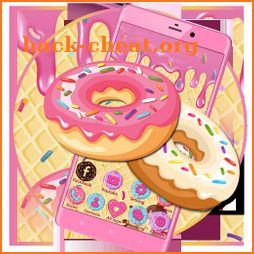 Sweet Cute Donut Launcher Theme Live HD Wallpapers icon