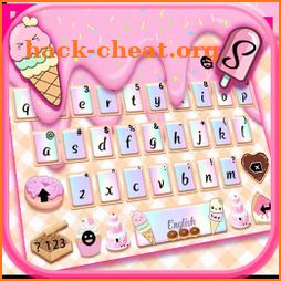 Sweet Donut Pink Drip Keyboard Theme icon