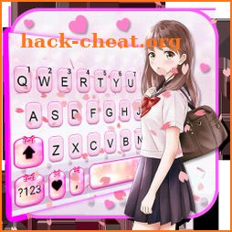 Sweet Pink Girl Keyboard Theme icon
