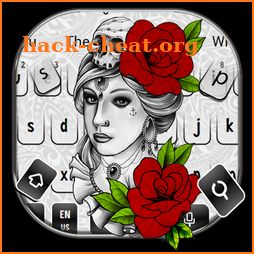 Tattoo Rose Keyboard Theme icon