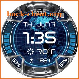 TECHNO EARTH ANIMATED Watchface for WatchMaker icon