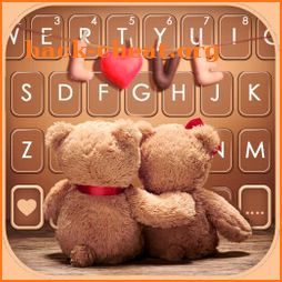 Teddy Loving Couple Keyboard Background icon