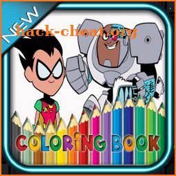 Teen Coloring Book Titans Go Go Go icon