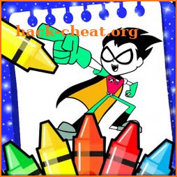 Teen coloring of titans go icon