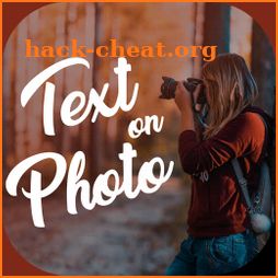 Text on photo, photo editor, Text Quotes creator icon