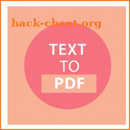 Text to PDF Simple icon