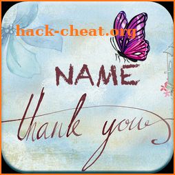 Thank You Cards Name Art Maker icon