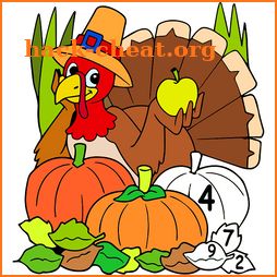 Thanks Giving Color by Number: Adult Coloring Book icon