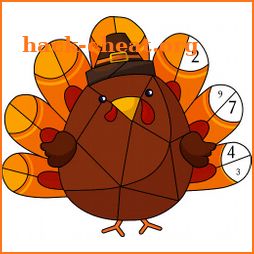 Thanks Giving Poly Art - Color by Number Puzzle icon