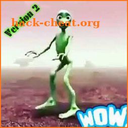 The green alien dance ( Dame Tu Cosita ) icon