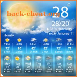 The weather Forecast : Live Hourly & Daily Updates icon