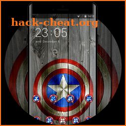Theme for cool shield blue star wallpaper icon