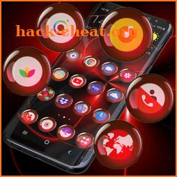 Theme Launcher - Orb Red Icon Changer Free Round icon