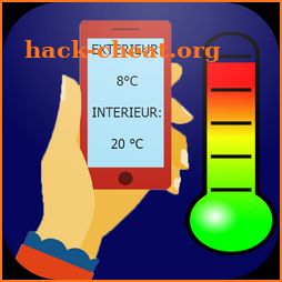 Thermometer inside and outside icon