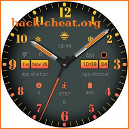Three dials Orange icon