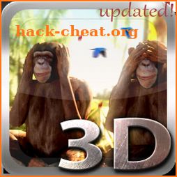 Three Wise Monkeys 3D icon