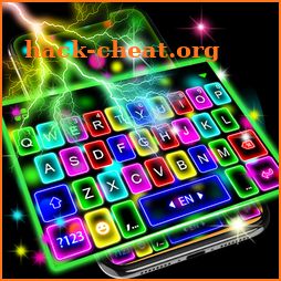 Thunder Neon Lights Keyboard Theme icon