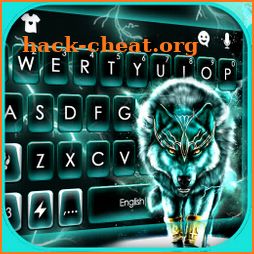 Thunder Neon Wolf Keyboard Theme icon