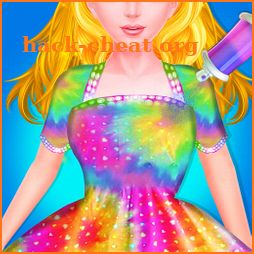 Tie Dye Dress Design Art icon