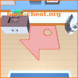 tile cutting 3d icon