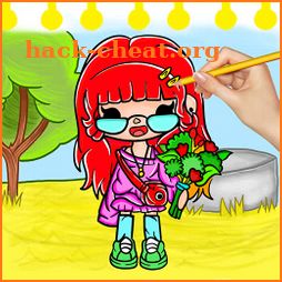 Toca Boca Coloring Pages Life icon