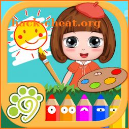 Toddlers coloring book - painting game for baby icon