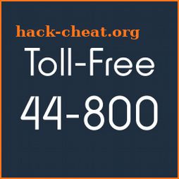 Toll-Free 44-800 phone number icon