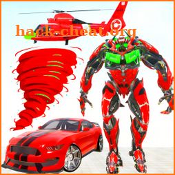 Tornado Robot Car Transformation Game icon