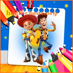 Toy Story coloring cartoon fan icon