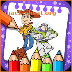 Toy Story coloring cartoon game book icon