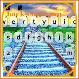 Train Track Sunset Keyboard Background icon