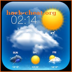 Transparent Clock&Weather Free icon