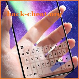 Transparent Galaxy Keyboard Background icon