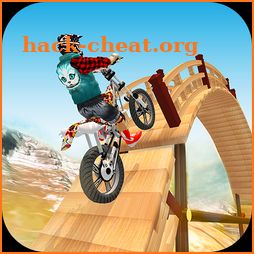 Tricky Bike Racing With Crazy Rider 3D icon