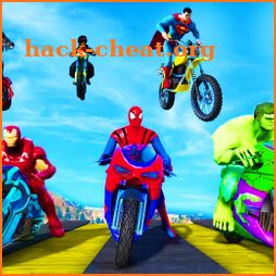 Tricky Bike Stunt Spider Superhero Bike GT Racing icon
