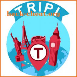 Tripi Internet less group communication travel app icon
