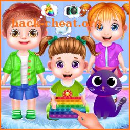 Triplet Chic Baby Care Games icon
