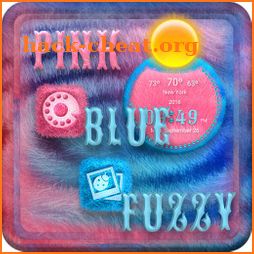 TSF NEXT Nova LAUNCHER FUZZY BLUE PINK THEME icon
