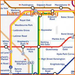 Tube Map - London Underground live status icon