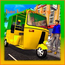 tuk tuk rickshaw driving game 3D icon