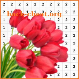 Tulip Flower Coloring Pages - Color By Number icon