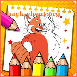 Turning Coloring Red Book icon
